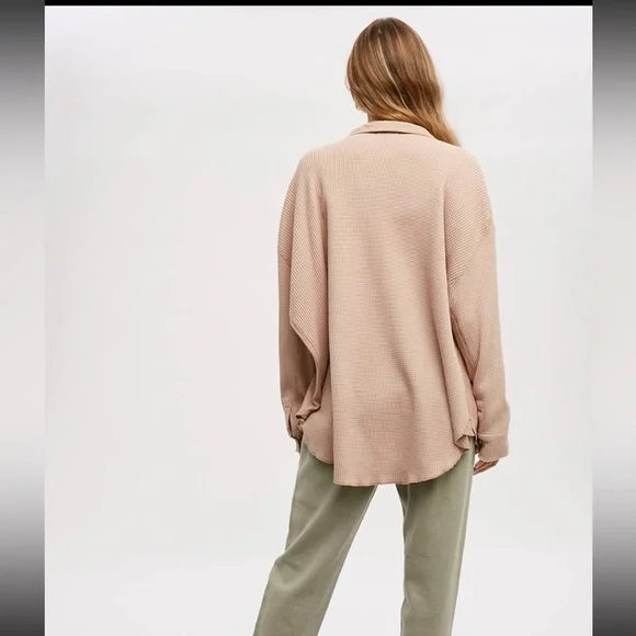 Waffle shacket NWT - Picture 3 of 4